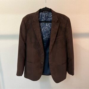 Nautica | Brown Microsuede Single-Breast Sport Coat